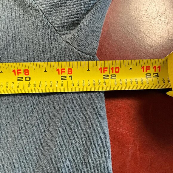 VTG GAP Blue USA Made 90s Y2K Oversize Streetwear Long Sleeve Tee (Medium) - Picture 5 of 7